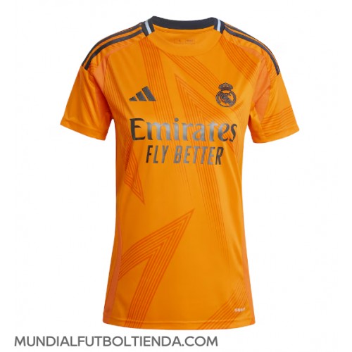 Camiseta Real Madrid Segunda Equipación Replica 2024-25 para mujer mangas cortas